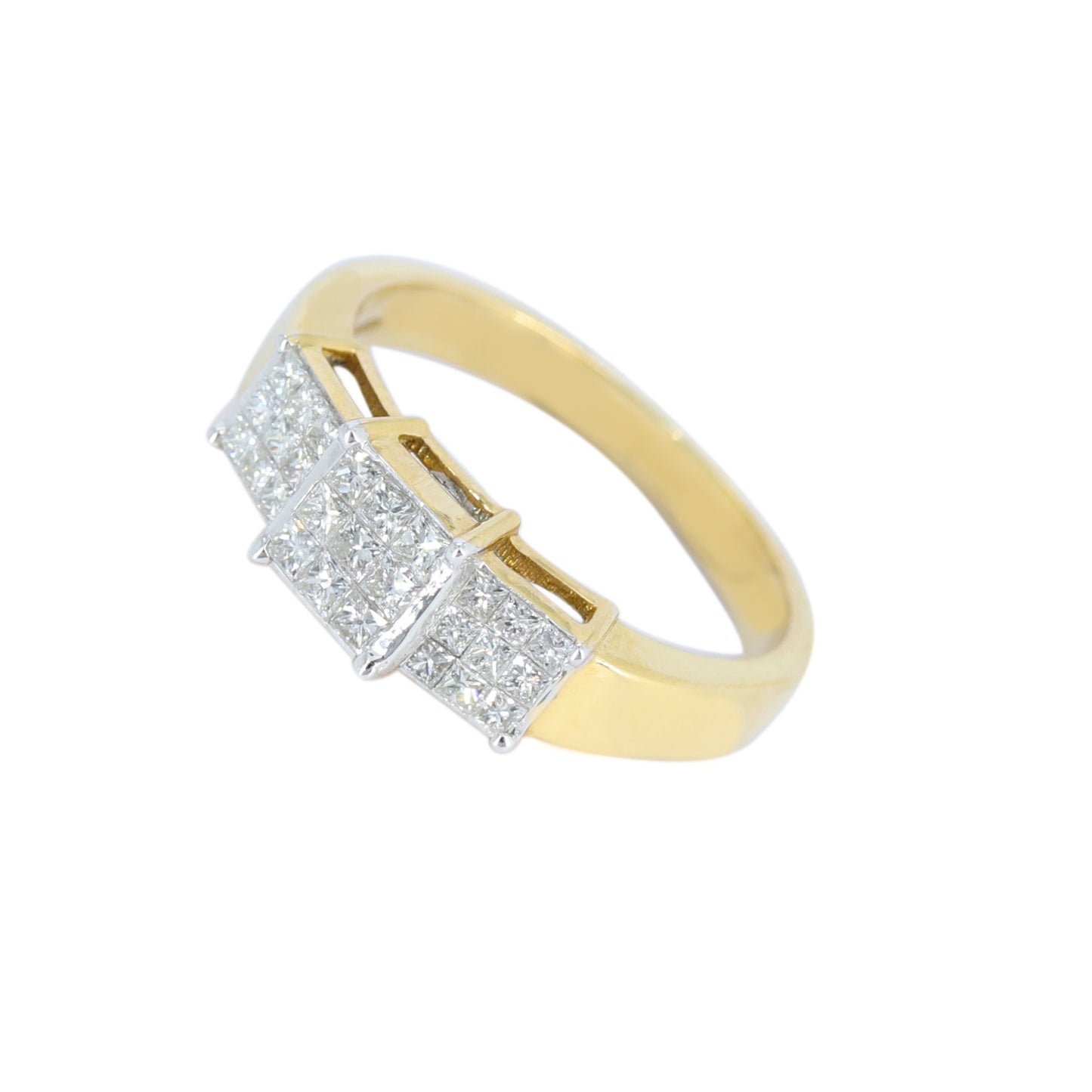 Princess Cut Ring 18K Gold