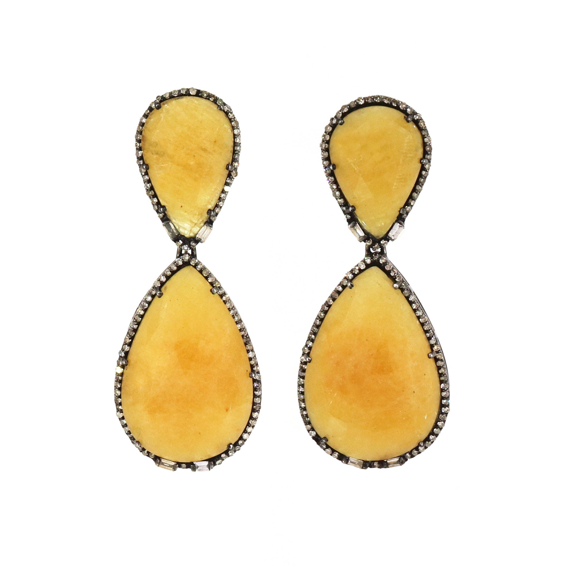 Yellow Sapphire Earring