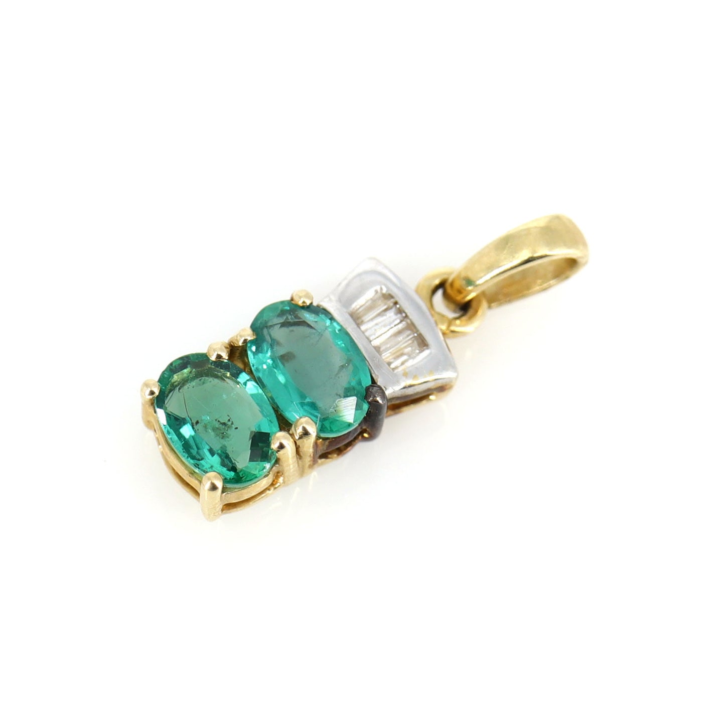 Emerald Pendant 14K Gold