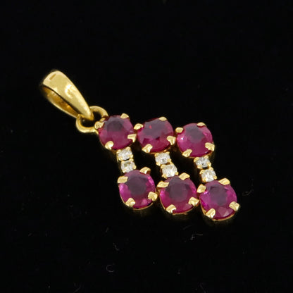 Ruby Pendant 18K Gold