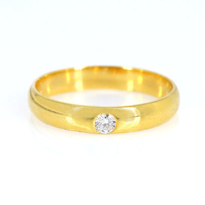 Dainty Yellow Ring 18K Gold