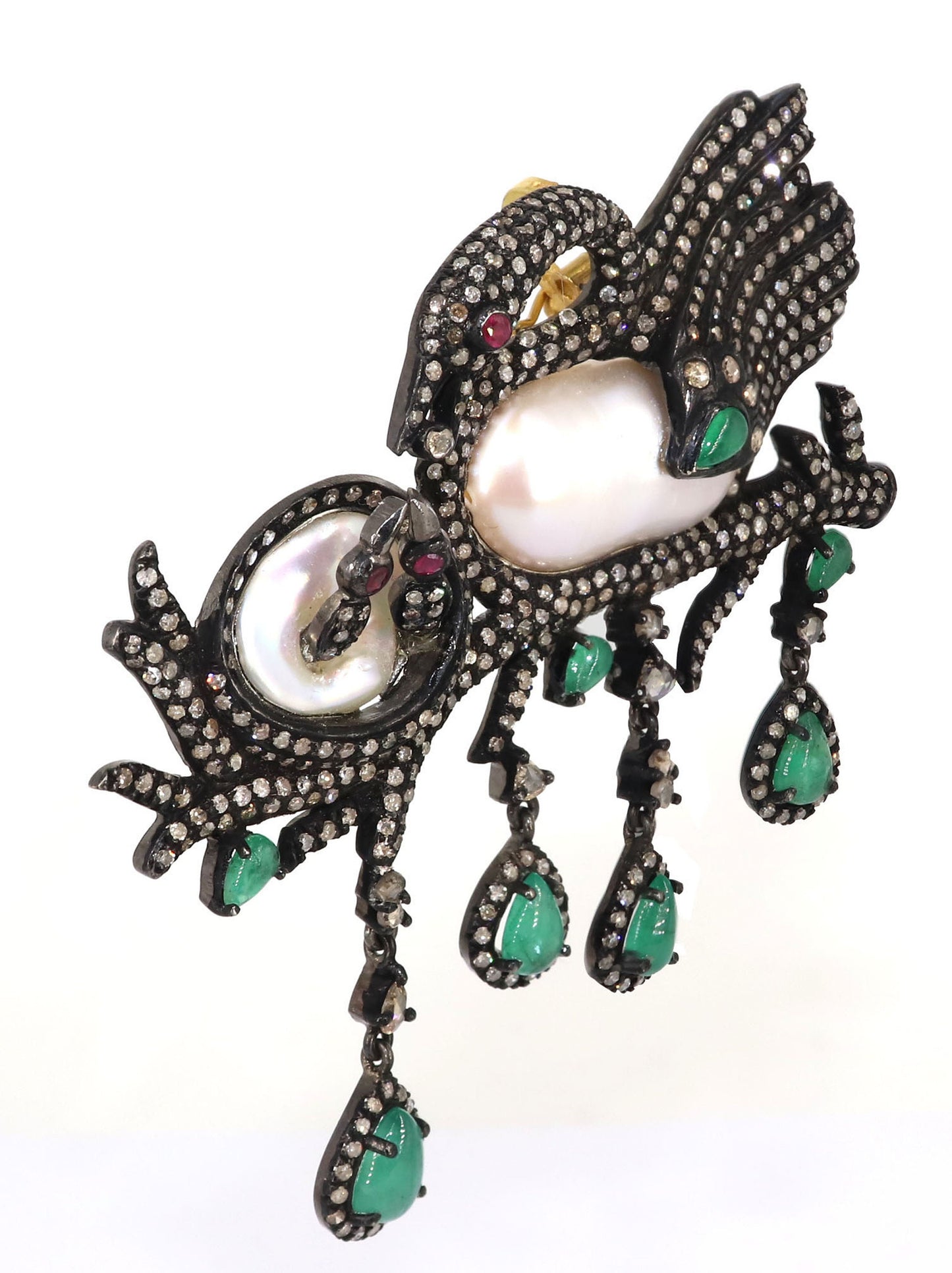 Exclusively Designed Victorian Siberian Crane Pendant