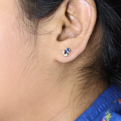 Sapphire Earring 14K Gold