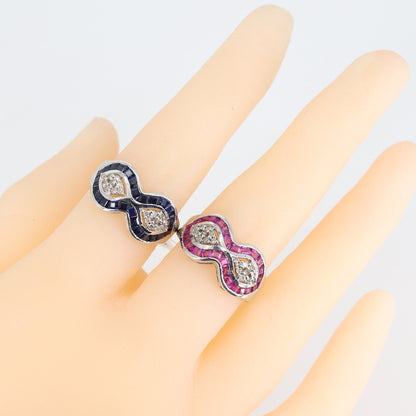 Ruby Gemstone Ring Silver