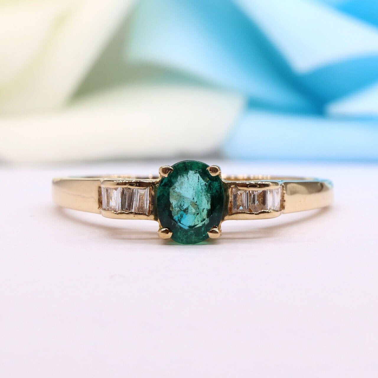 Emerald Ring 14K Gold