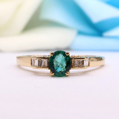 Emerald Ring 14K Gold