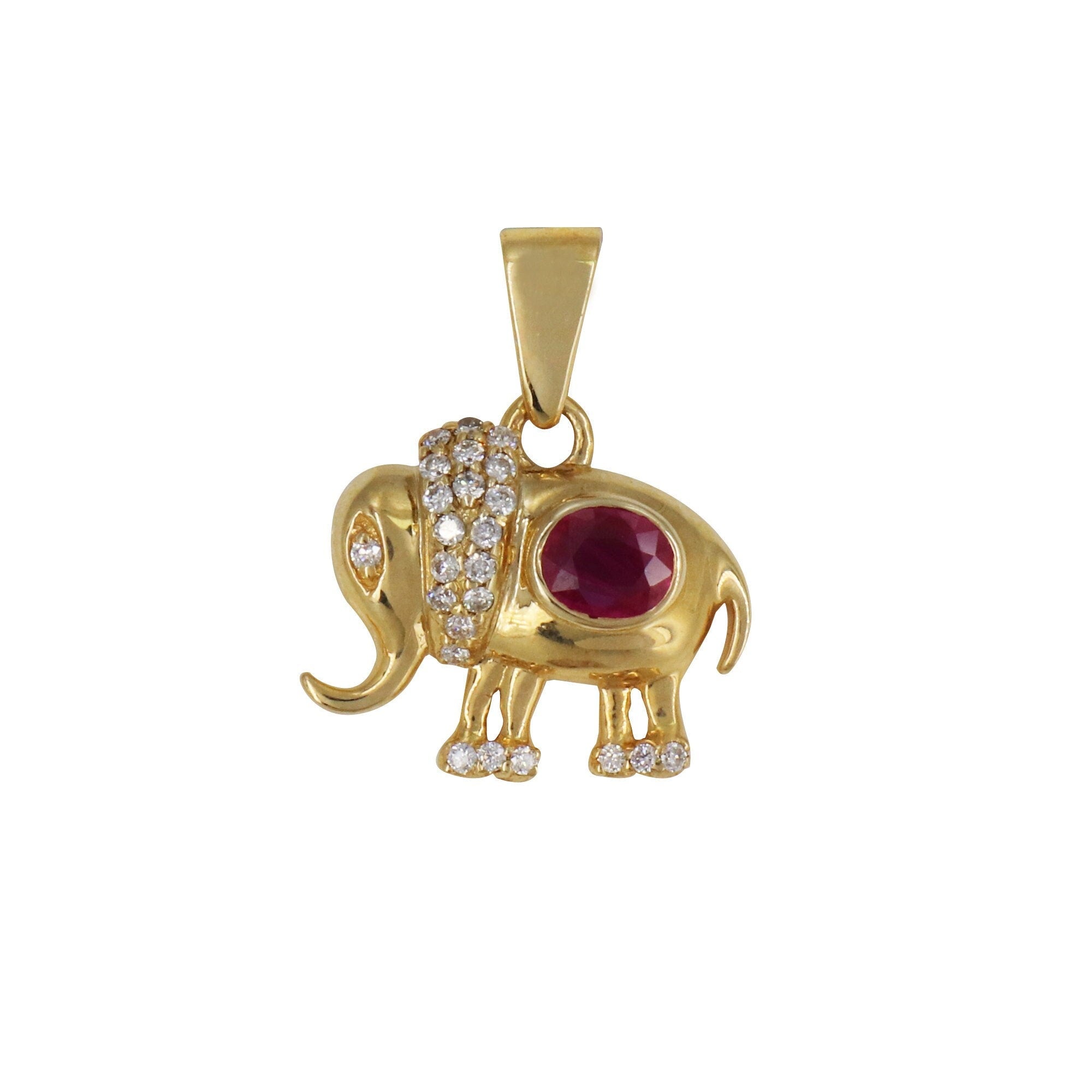 Animal Motif Pendant 14K Gold