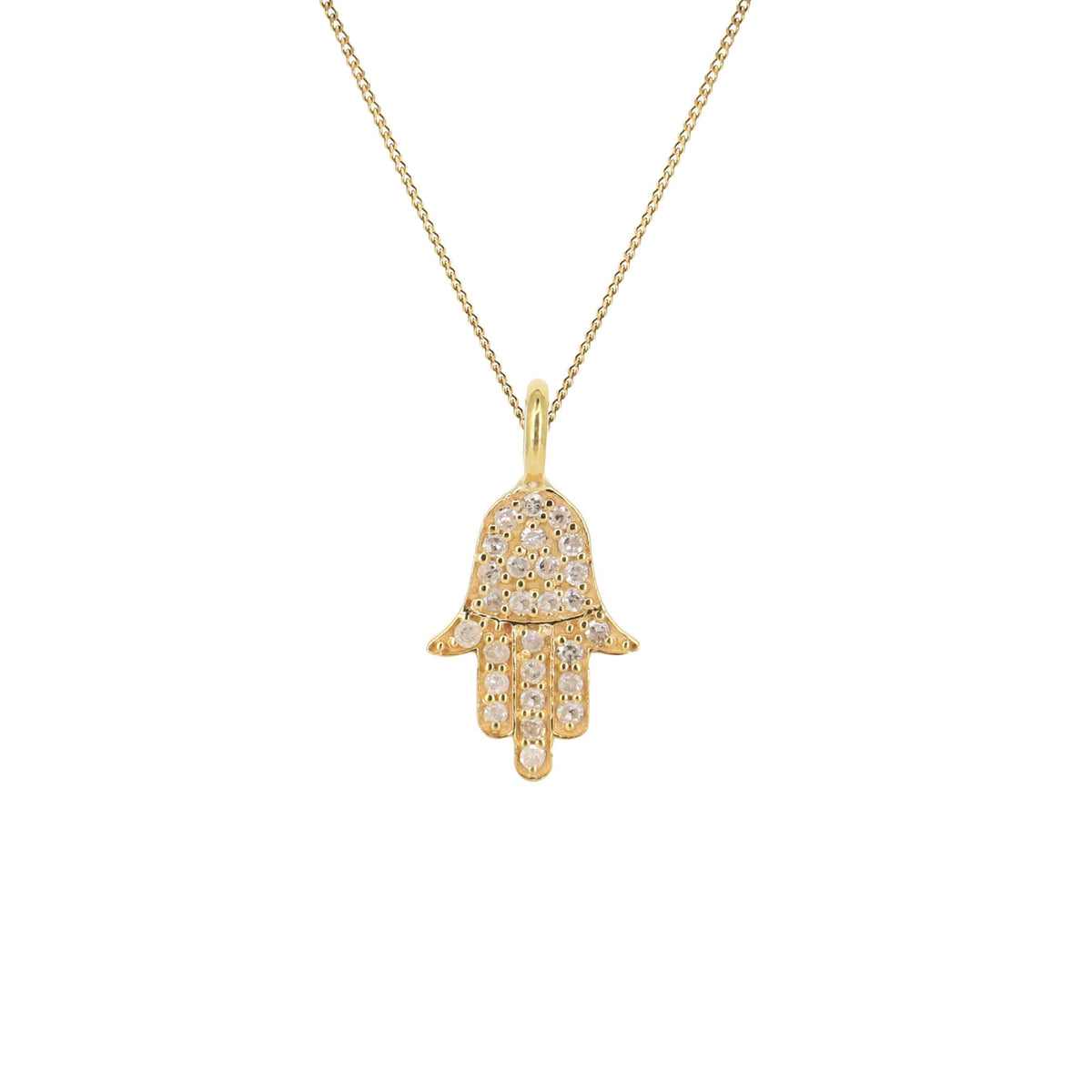 Hamsa Hand Charm Shiny Hamsa Charm Hamsa Hand Charm Bracelet 14K Gold
