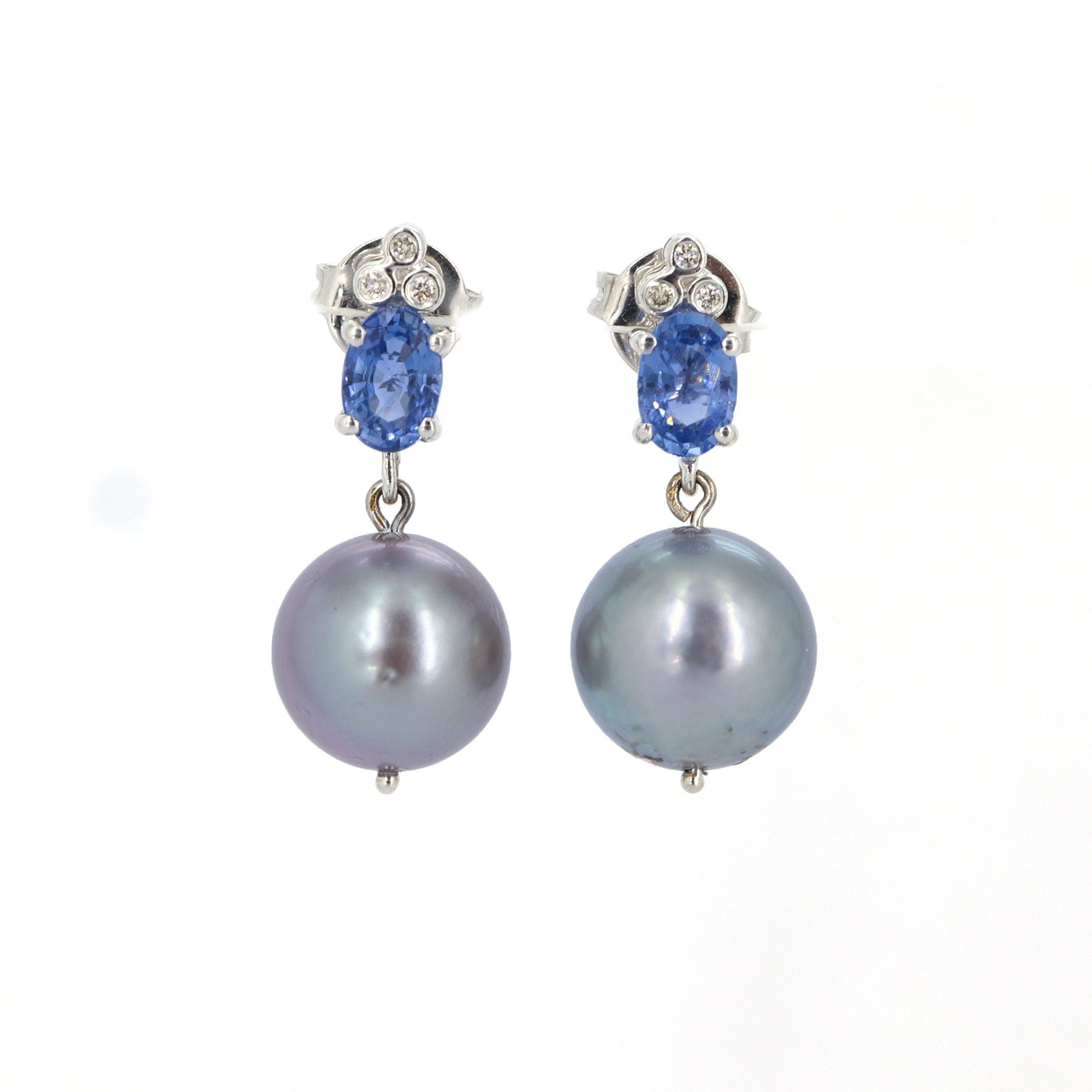 White Earring 14K Gold