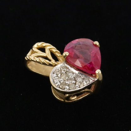 Heart Shape Pendant 14K Gold