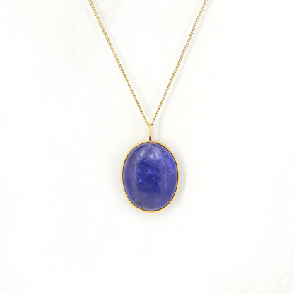 Tanzanite Pendant 14K Gold