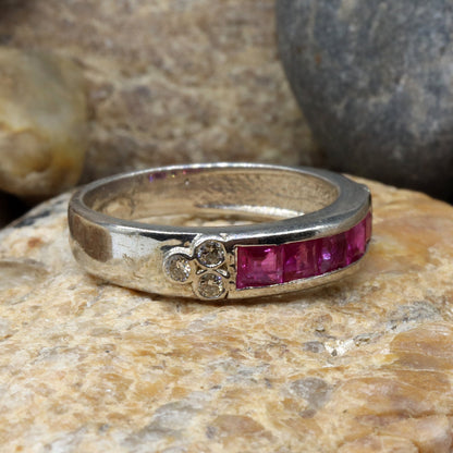 Ruby Ring Silver