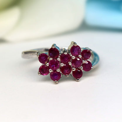 Ruby Ring Silver