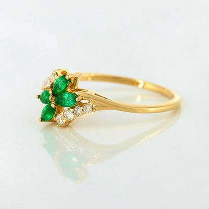 Emerald Ring 18K Gold