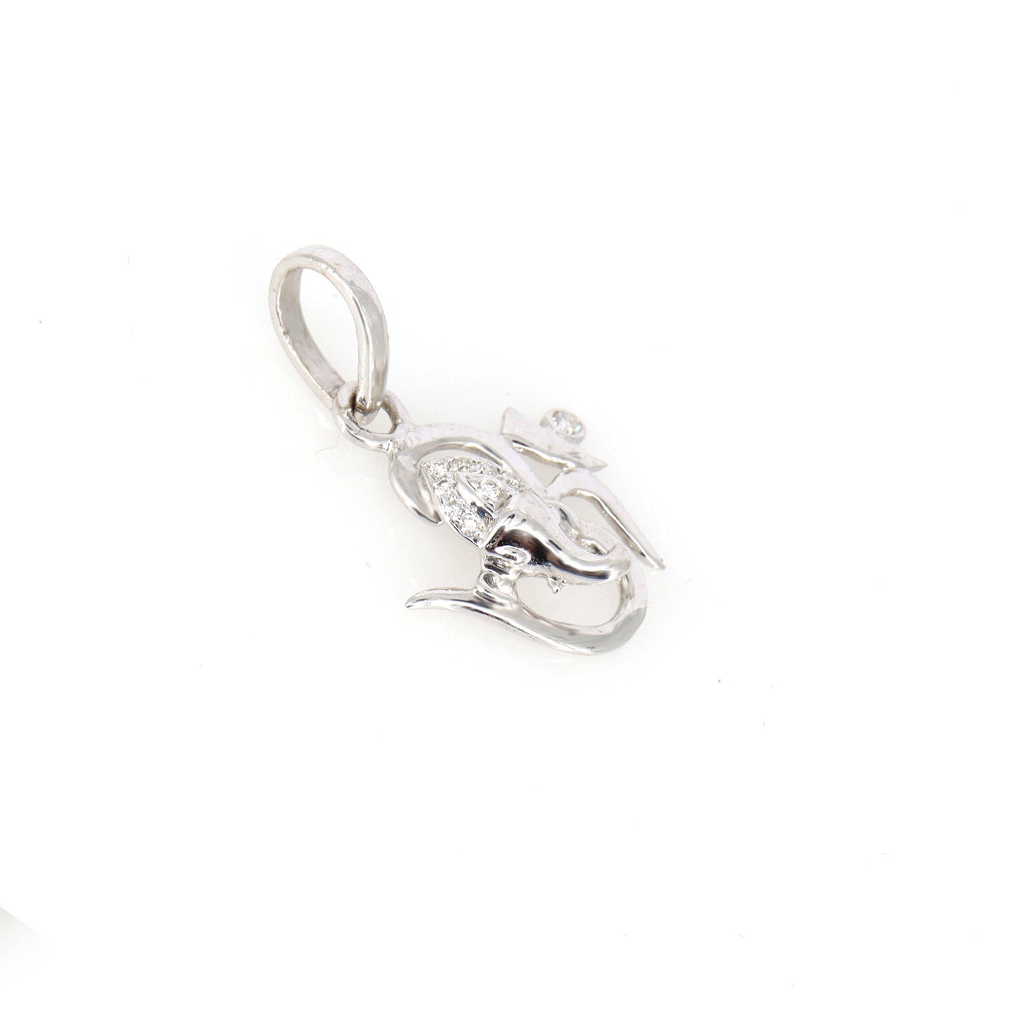 White Pendant 18K Gold