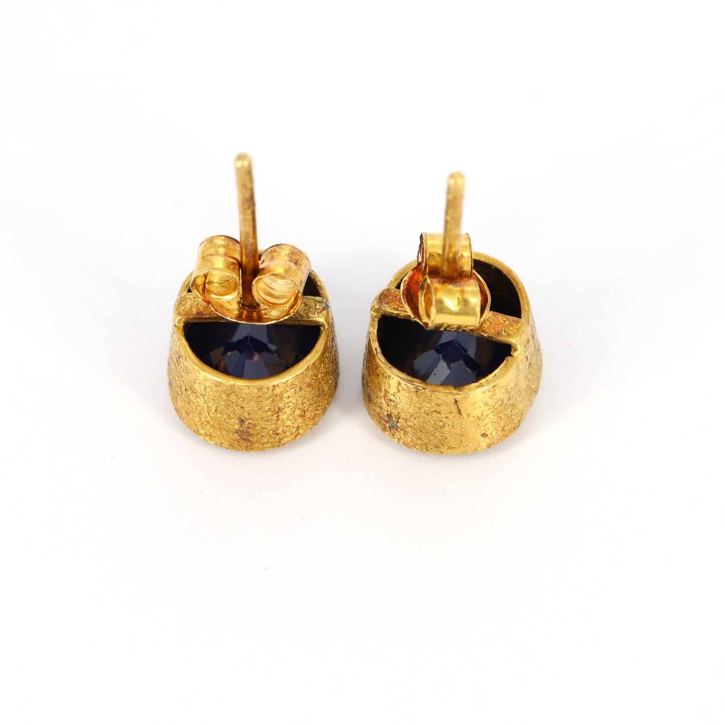 Vintage Sapphire Earring 14K Gold