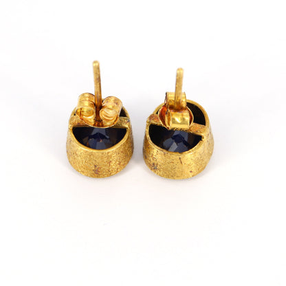 Vintage Sapphire Earring 14K Gold