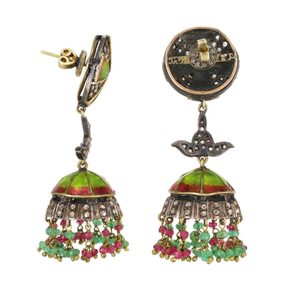 Enamel Earring