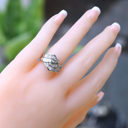 Platinum 900 Tapered Cut Ring