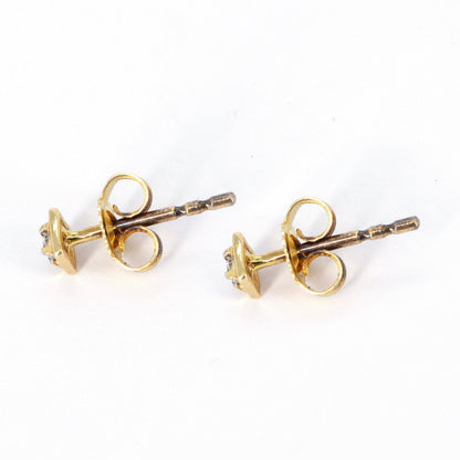 0.09 Studs Yellow Studs Real Earring 14K Gold