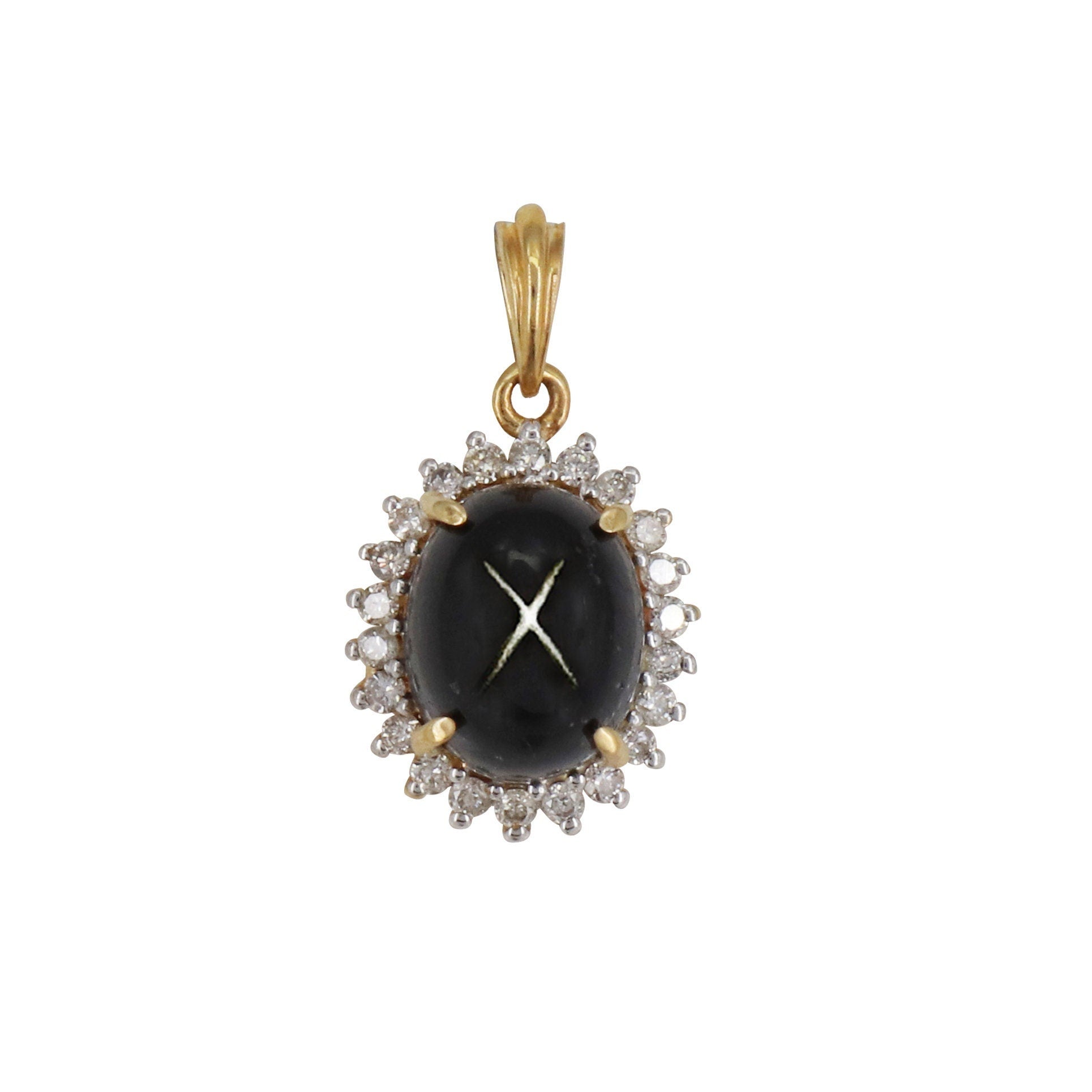 Halo Pendant 14K Gold