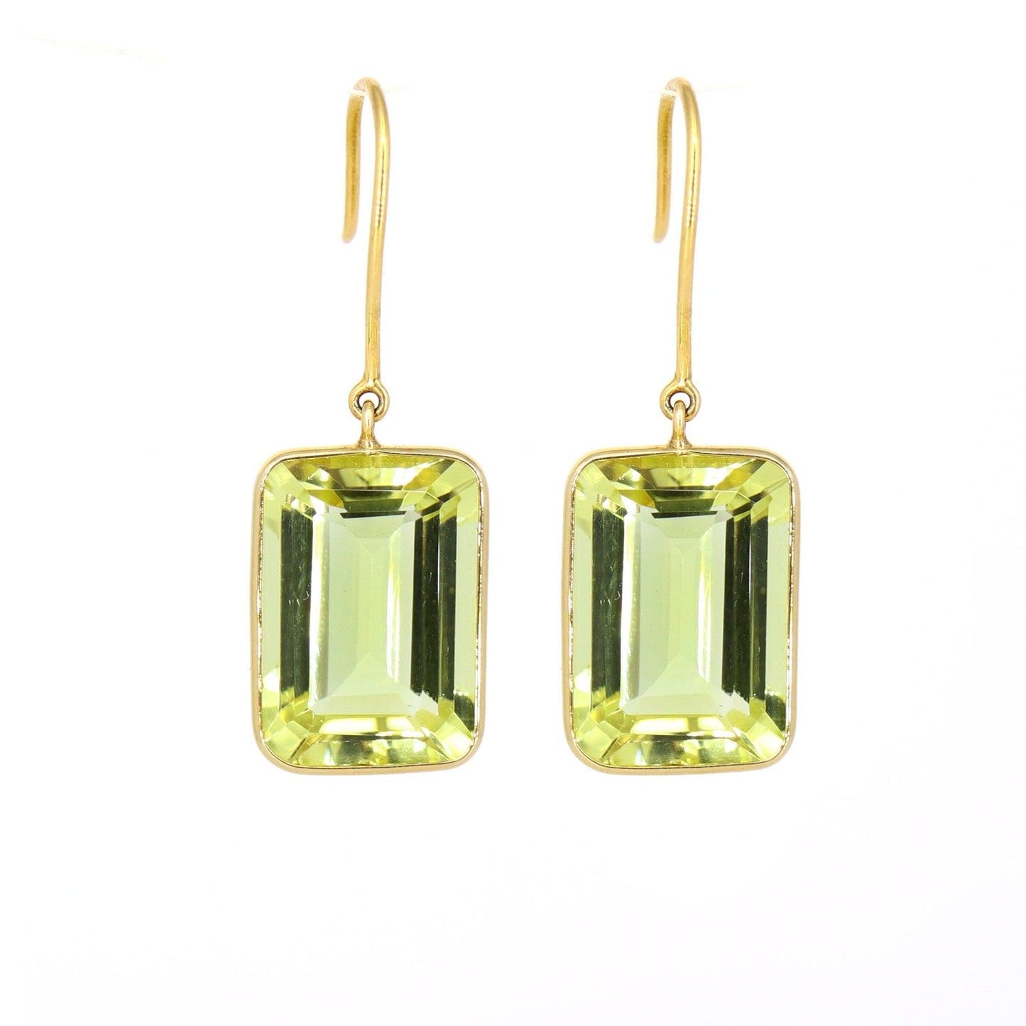 Yellow Lemon Topaz Earring 18K Gold