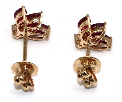 Ruby Lotus Earring