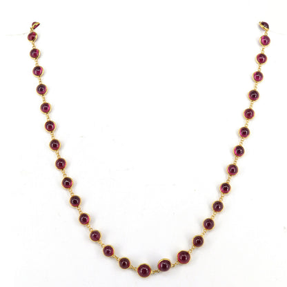 Ruby Necklace 18K Gold