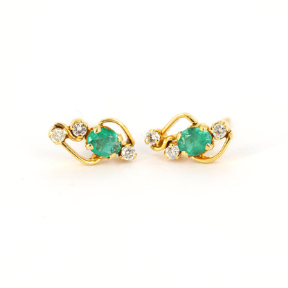 Yellow Daily Wear Earring 18K Gold