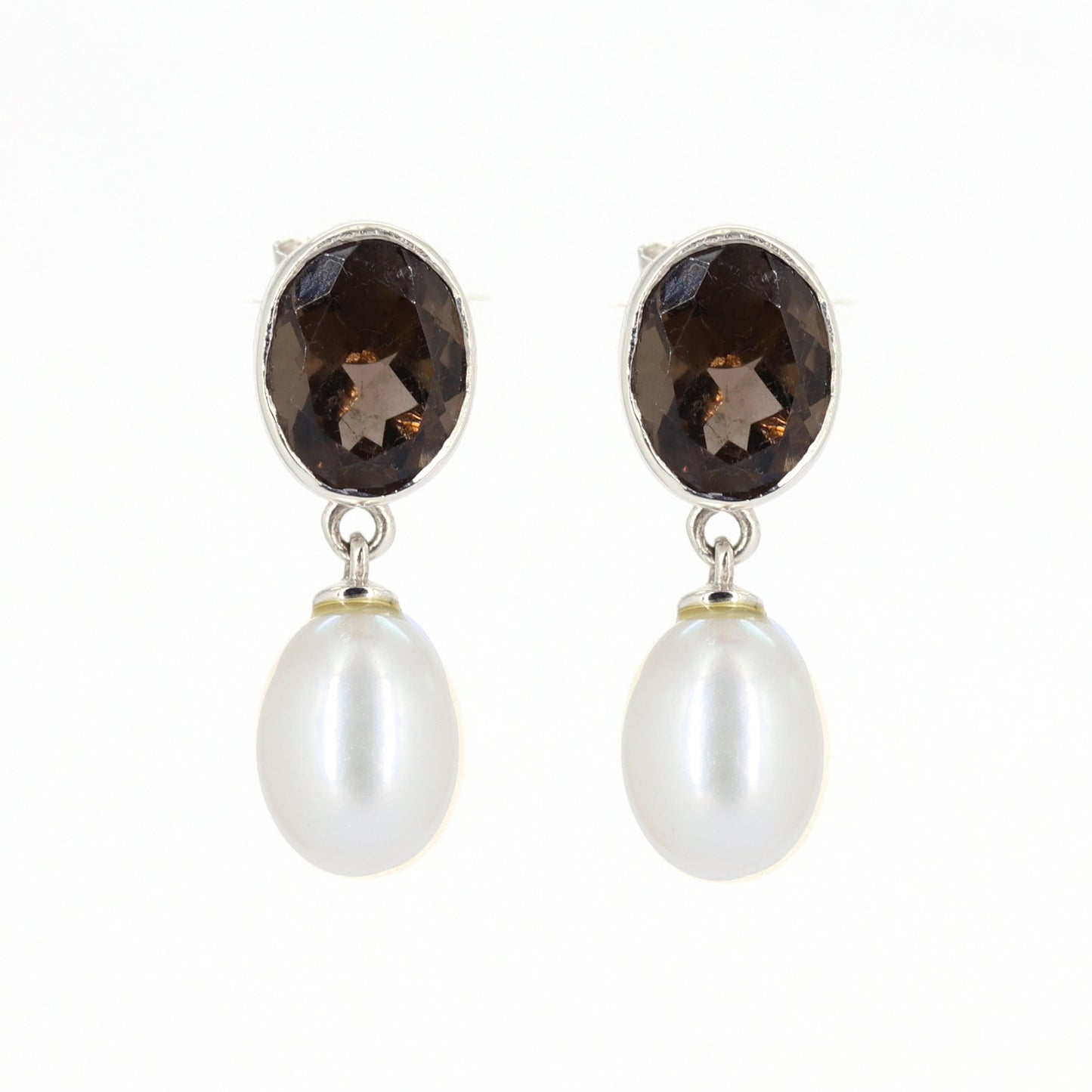 Smoky Quartz Earring Gold