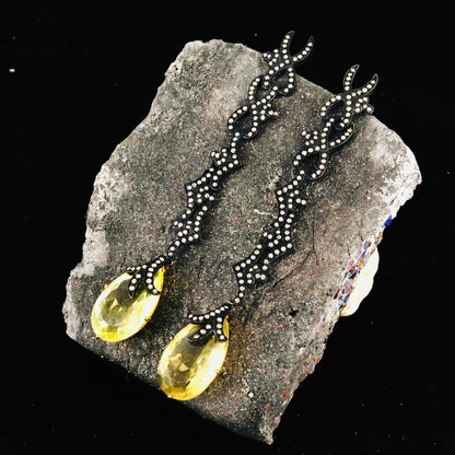 November Bithstone Lemon Topaz Earring