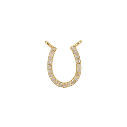 Horseshoe Charms Horseshoe Dainty Charms Lucky Horseshoe Pendant 14K Gold