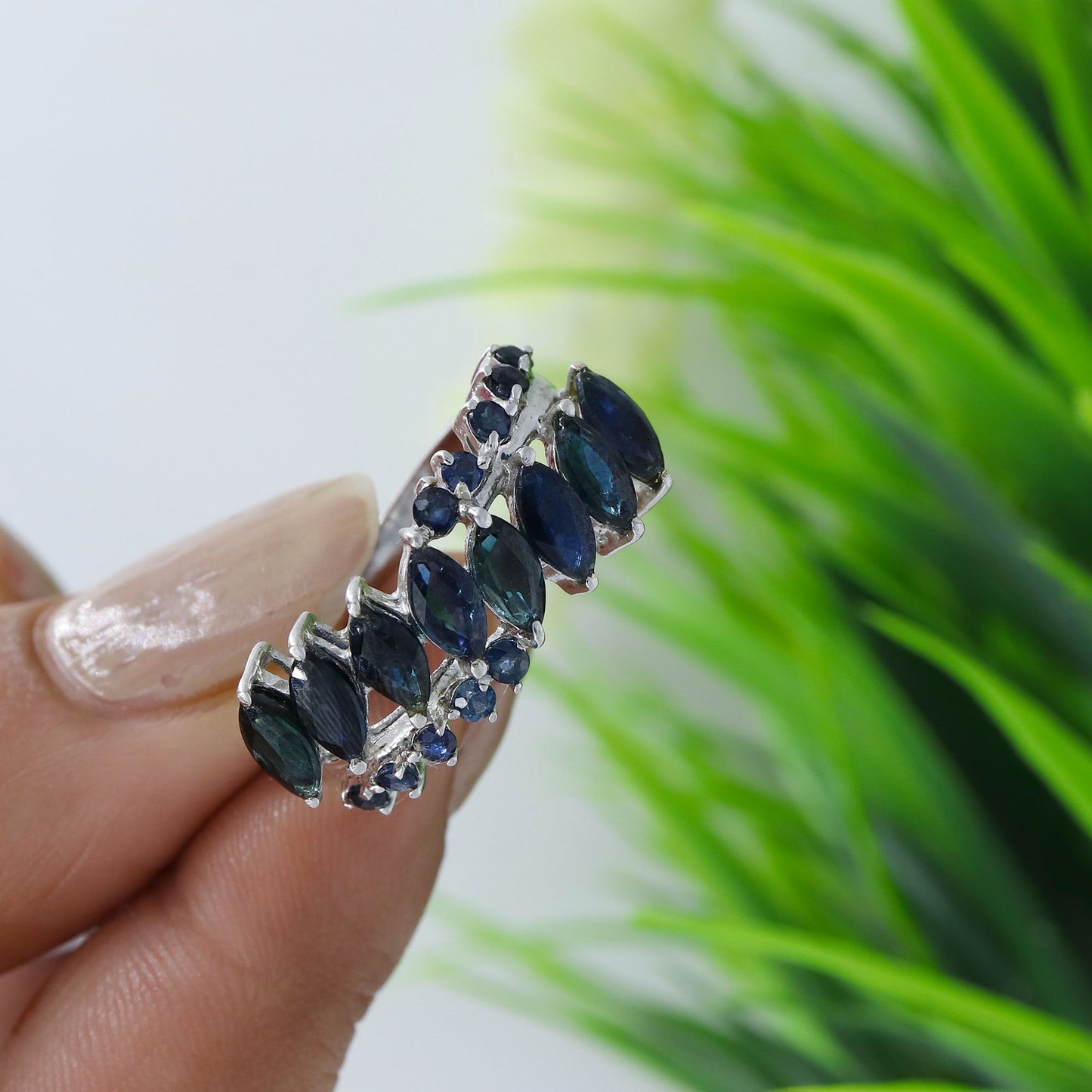Blue Sapphire Ring Silver