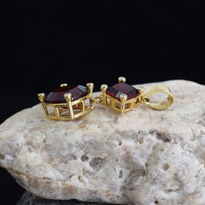 Yellow Garnet Pendant 18K Gold