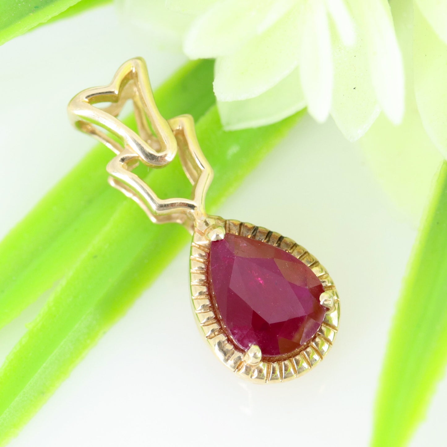 Ruby Necklace 14K Gold