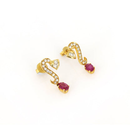 Ruby Earring 18K Gold