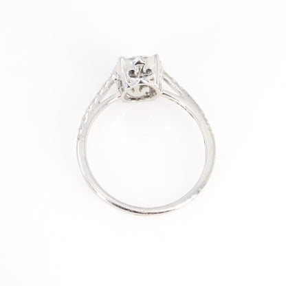 Black Engagement Ring 18K Gold