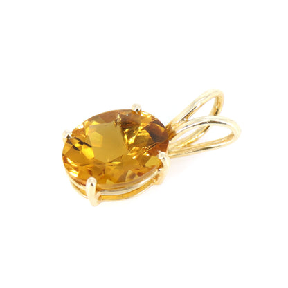 Citrine November Jewelry Yellow Jewellery Citrine Necklace 14K Gold