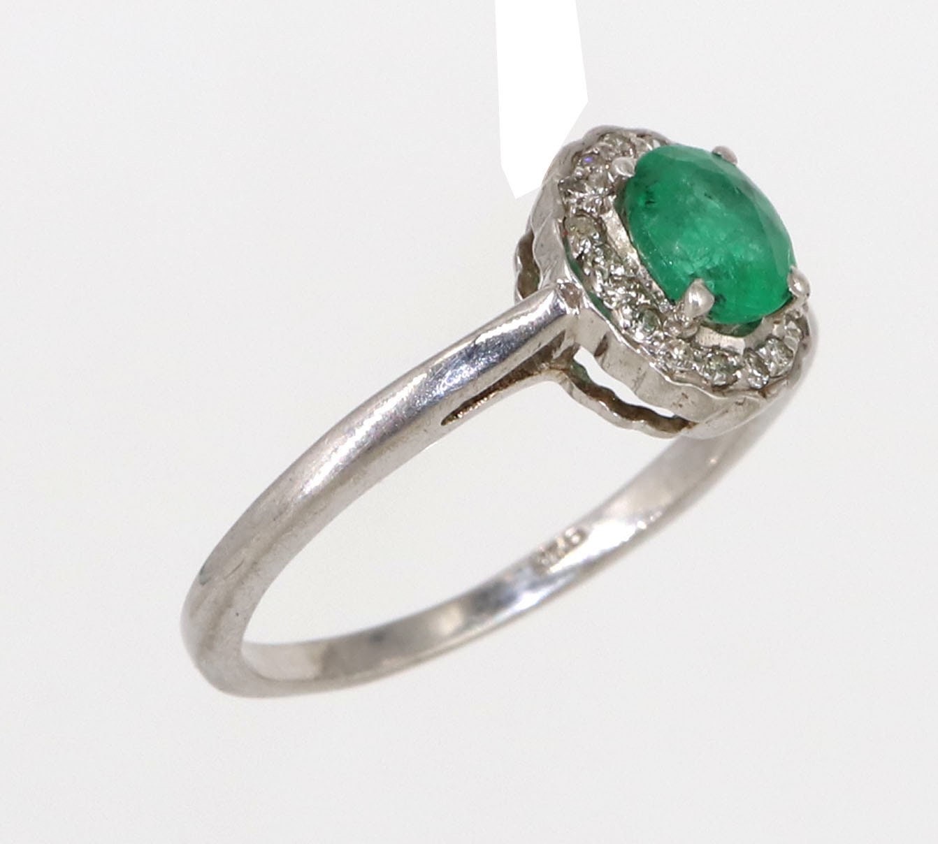 925 Sterling White Rhodium Beautiful Ring Gold