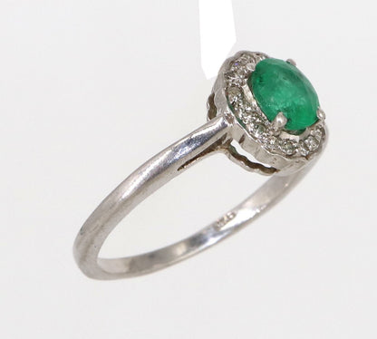 925 Sterling White Rhodium Beautiful Ring Gold