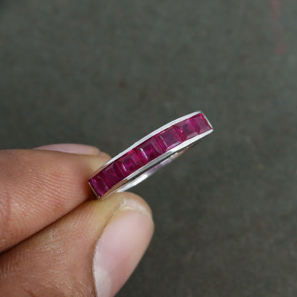 Ruby Ring Silver