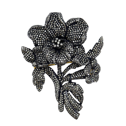 Exclusively Designed Vintage Replica Victorian Beautiful Flower Pendant Gold