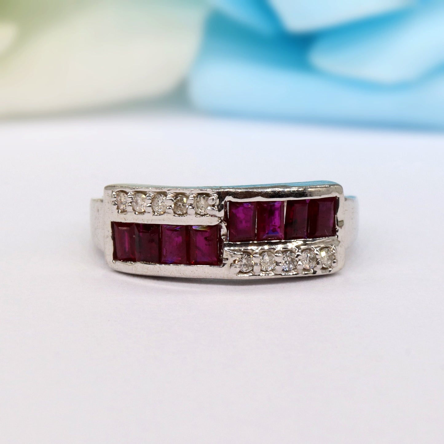 Ruby Band 925 Band Ring Silver