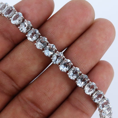 Aquamarine Bracelet Silver
