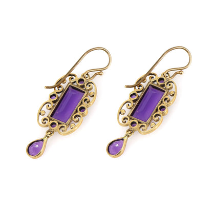 Amethyst Earring Gold