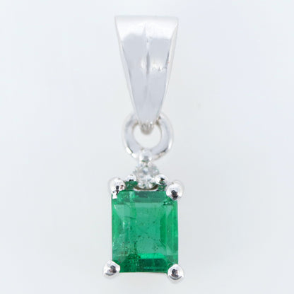 Emerald Pendant Silver