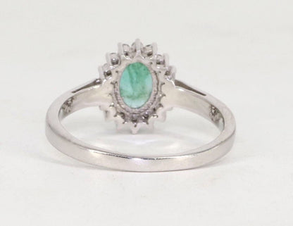 925 Sterling White Rhodium Beautiful Ring Gold