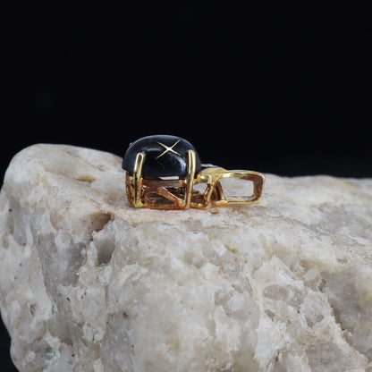 Black Star Pendant 14K Gold