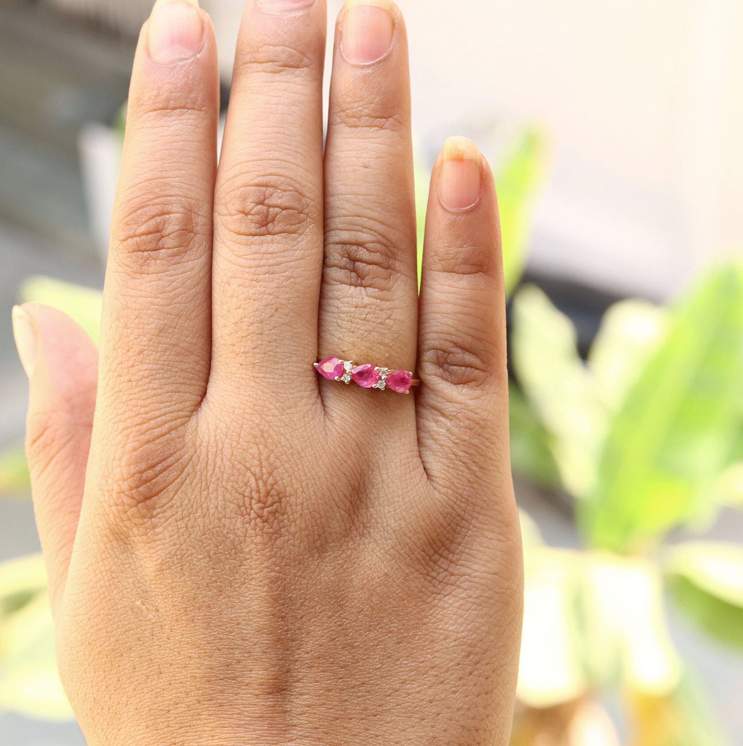 Yellow Beautiful Handcrafted Ring 14K Gold