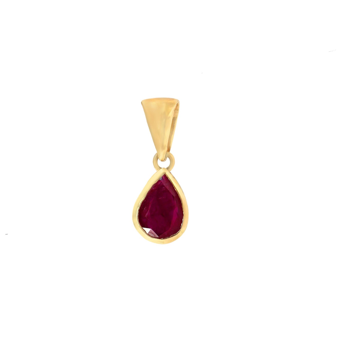 Ruby Pendant 14K Gold